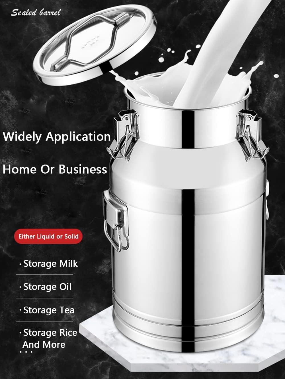 ミルク缶 - 304ステンレススチール製ミルク輸送バレル、ワインバケツ